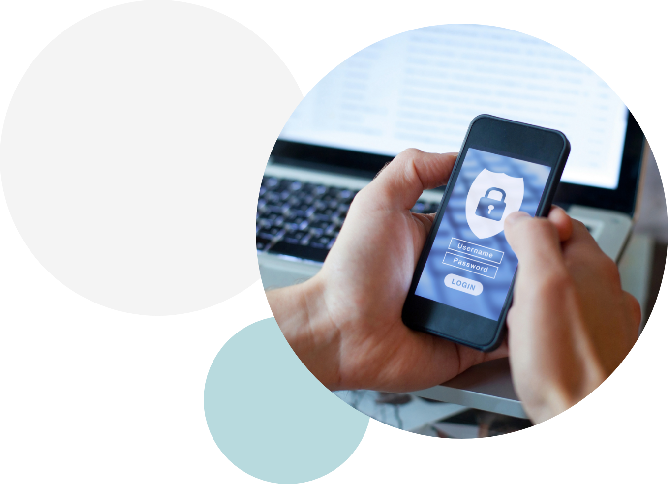 Cell phone with security symbol